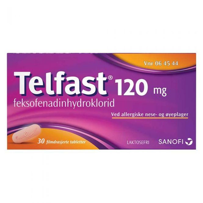 Hovedbilde Telfast 120 mg 30 tabletter