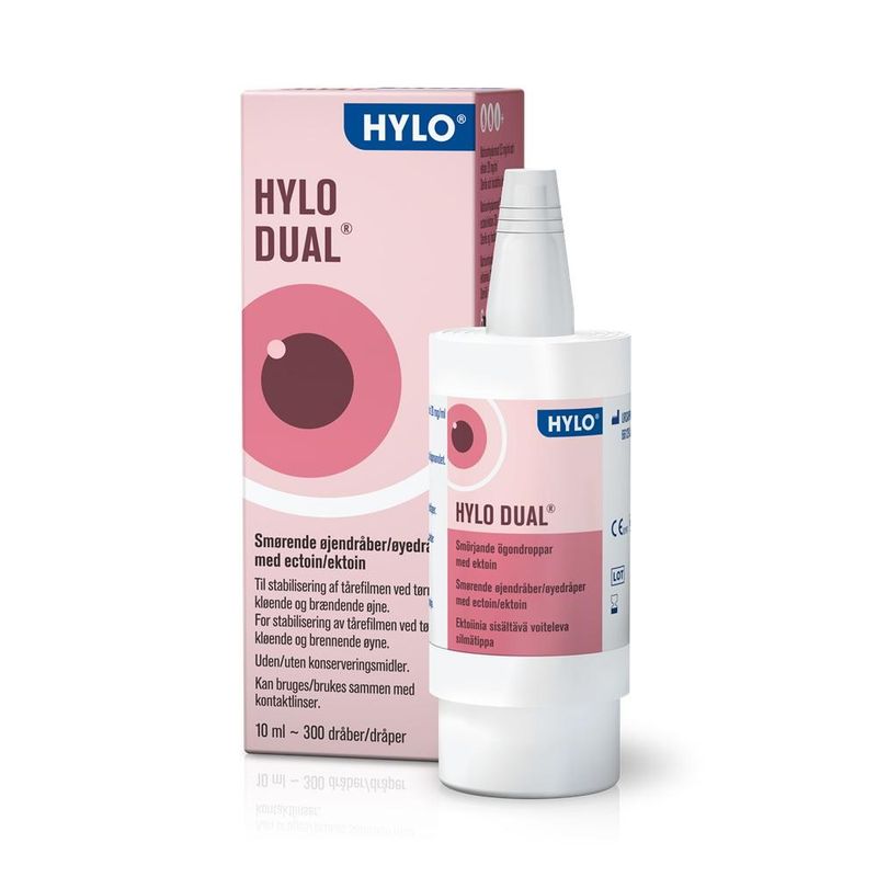 Hylo dual smørende øyedråper m/ektoin 10 ml