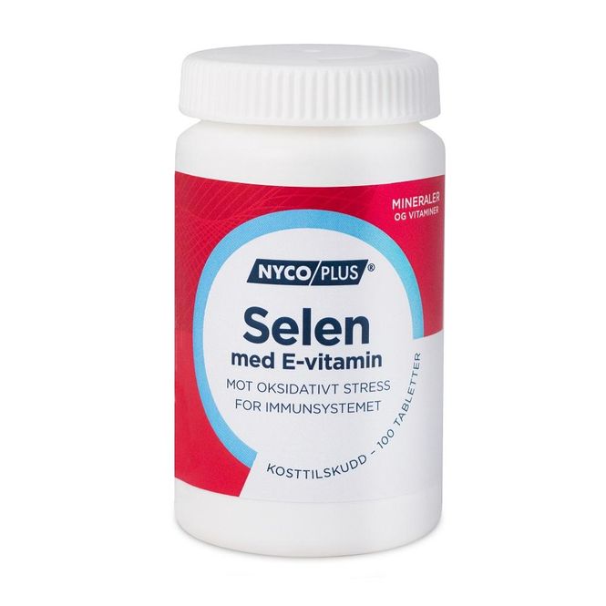 Hovedbilde Nycoplus selen med E-vitamin tablett 100 stk