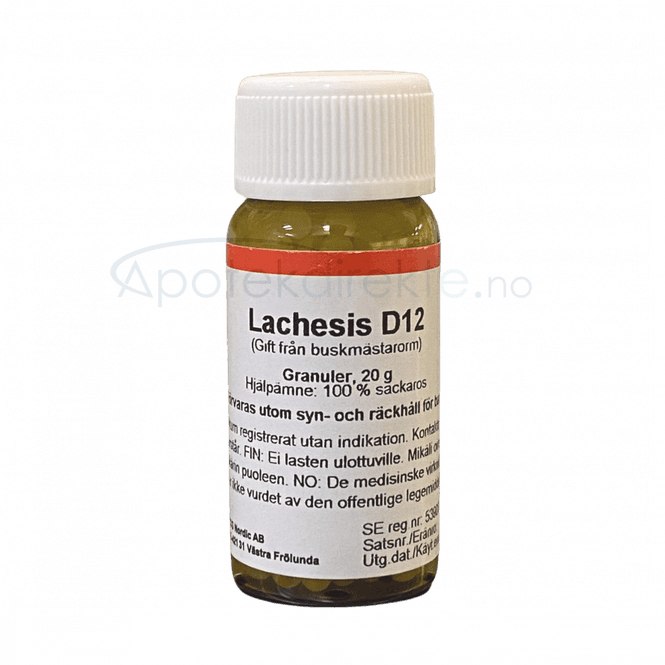 Hovedbilde Lachesis muta D12 20 gram piller