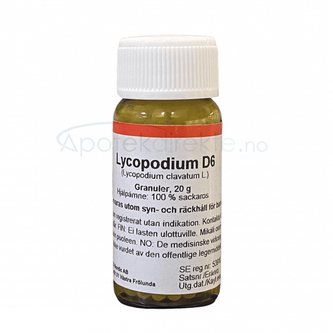 Hovedbilde Lycopodium D6 20 gram piller