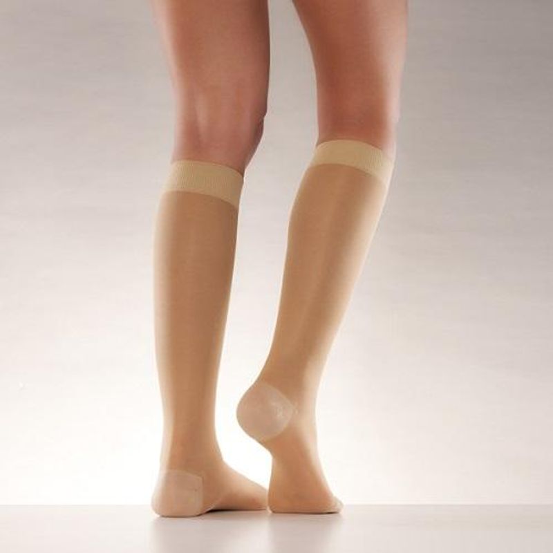Mabs nylon knestrømpe K1 sand M 1 par