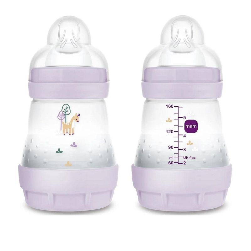Mam tåteflaske easy start anti-colic pink 160ml 0+mnd