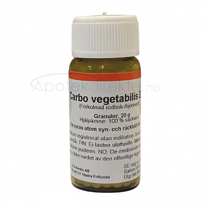 Hovedbilde Carbo vegetabilis D30 20 gram piller