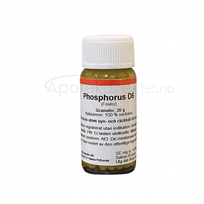 Phosphorus D6 20 gram piller