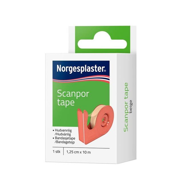 Hovedbilde Scanpor 2,5 cm x 10 m m/dispenser hudfaget