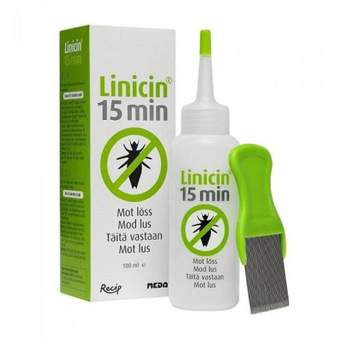 Hovedbilde Linicin 15 min solution mot lus 100 ml