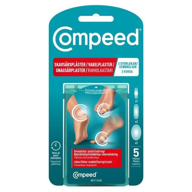 Hovedbilde Compeed gnagsårplaster mix pack 2+2+1 stk