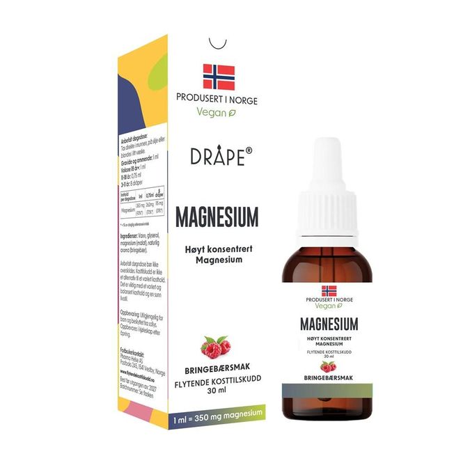 Hovedbilde Dråpe veg magnesium bringbærsmak 30 ml