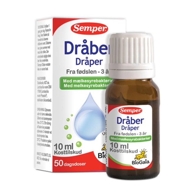 Hovedbilde Semper dråper melkesyrebakterier 0+ 10 ml