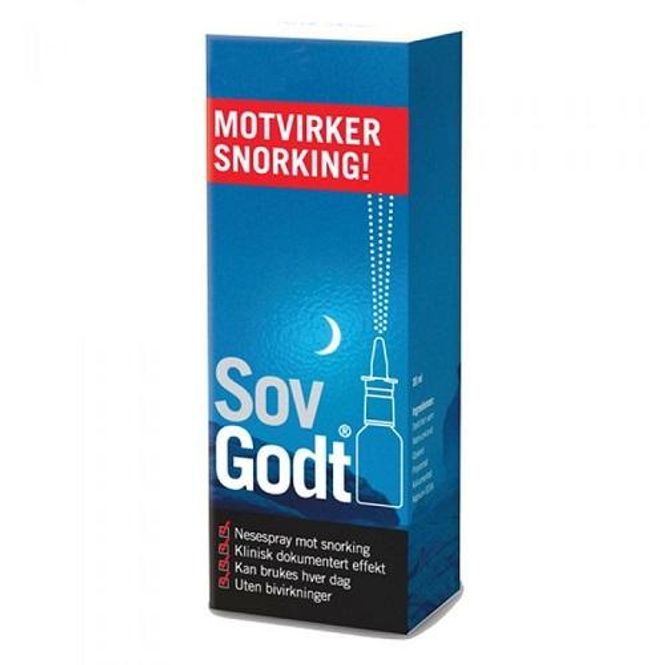 Hovedbilde Sov godt anti snork nesespray 30 ml