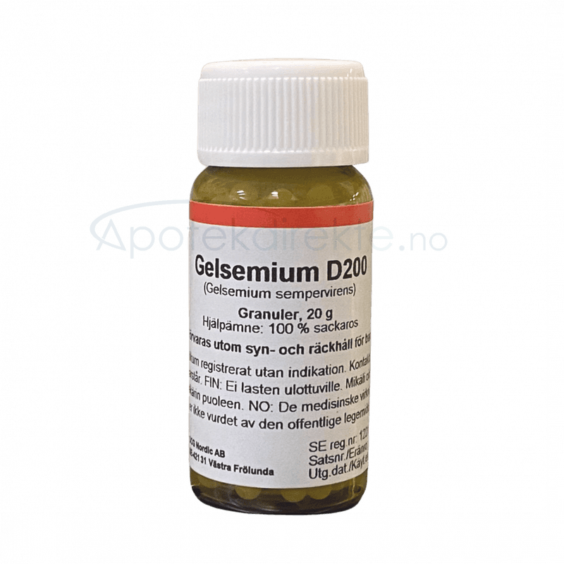 Gelsemium sempervirens D200 20 gram piller