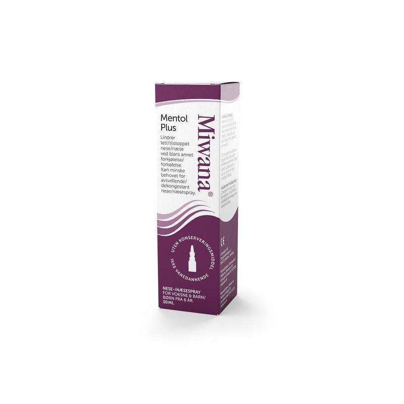 Miwana plus 3,5 % nesespray mentol 30 ml