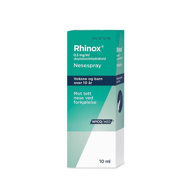 Hovedbilde Rhinox nesespray 0,5 mg u/kons 10 ml