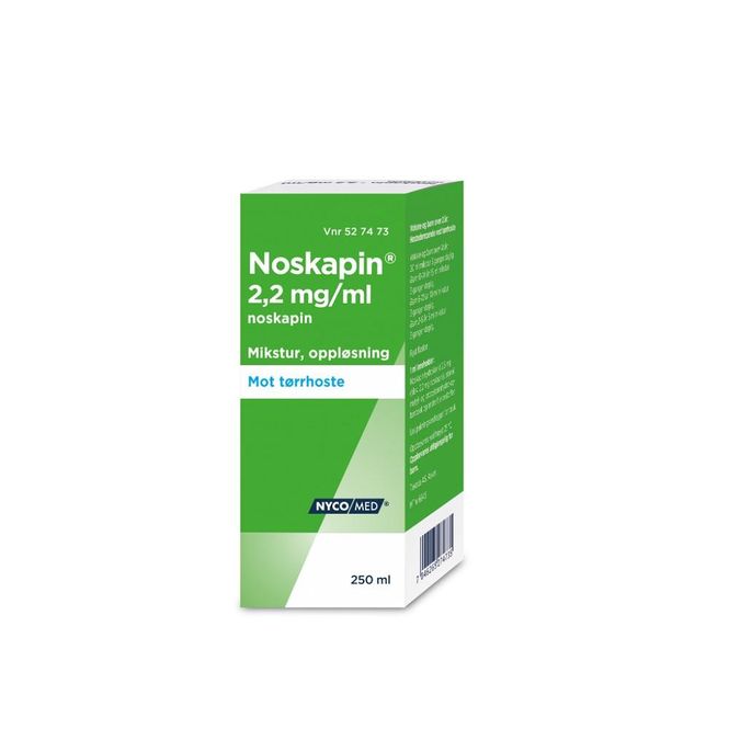 Hovedbilde Noskapin mikstur 2,2 mg/ml 250 ml
