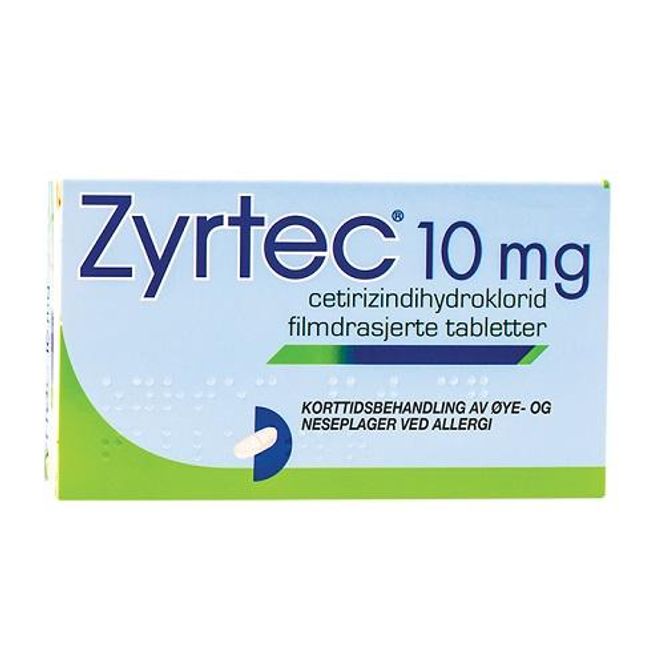 Hovedbilde Zyrtec 10 mg 7 tabletter