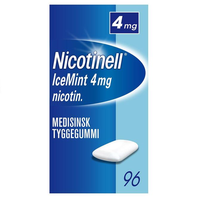 Hovedbilde Nicotinell tyggegummi 4 mg icemint 96 stk