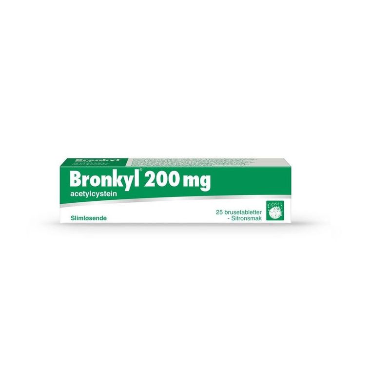 Bronkyl brusetablett 200 mg 25 stk