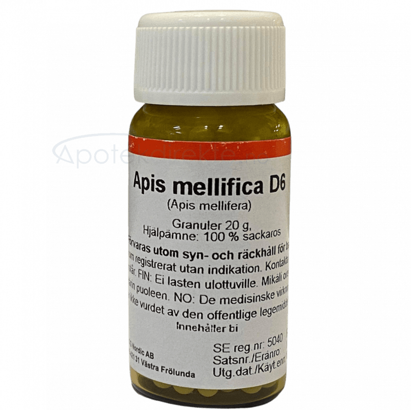 Apis mellifica D6 20 gram piller