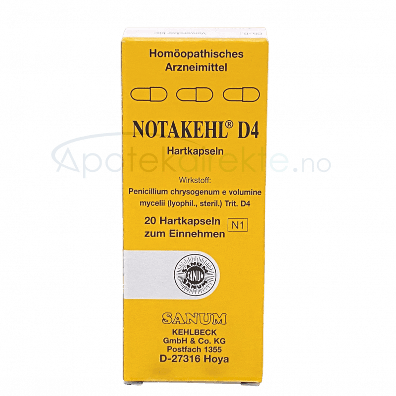 Notakehl D4 20 kapsler