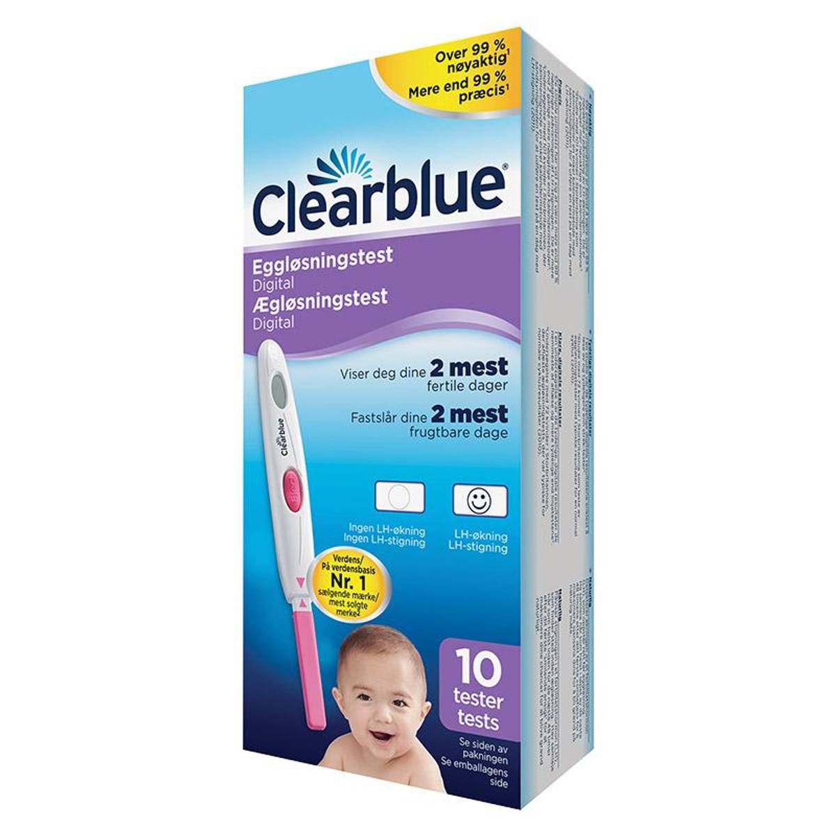 Clearblue egglsningstest digital 10 stk