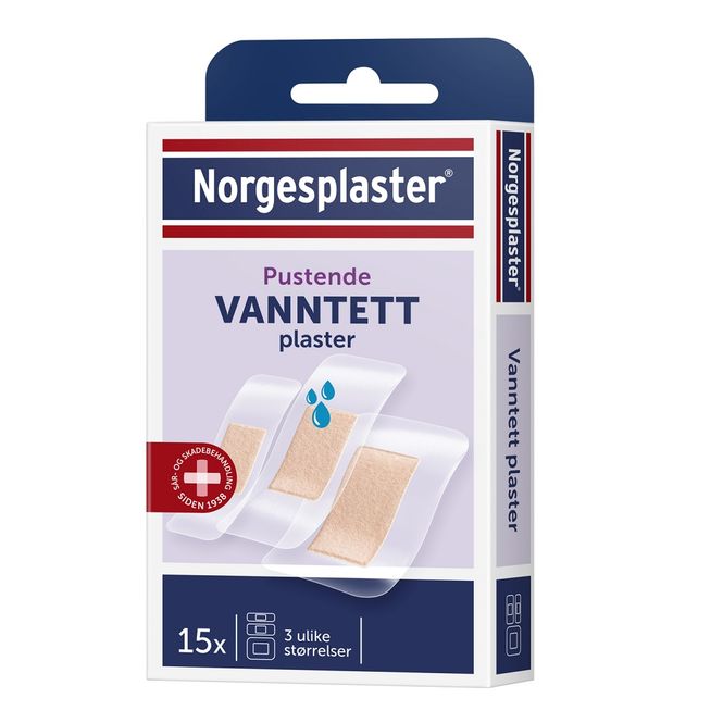 Hovedbilde Norgesplaster vanntett plast 15 stk