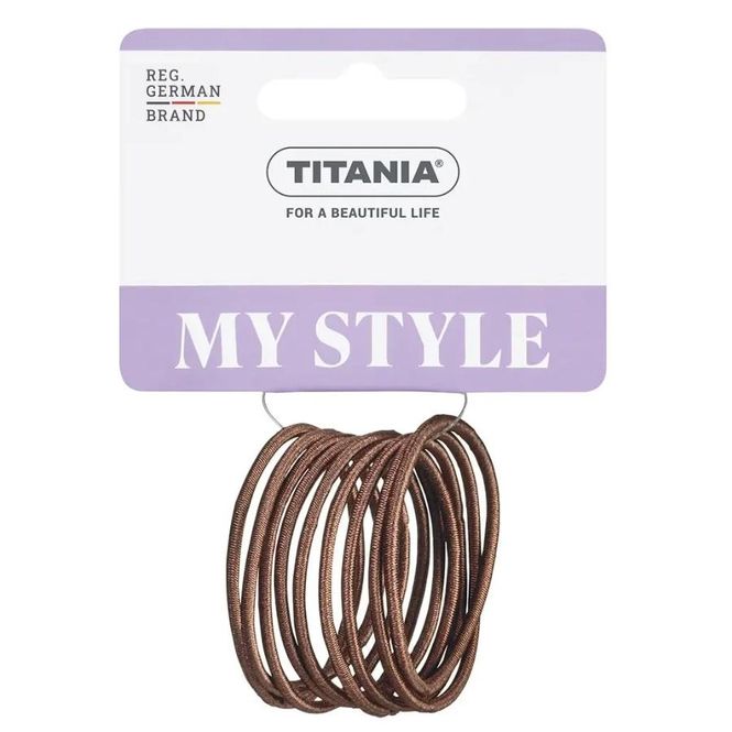 Hovedbilde Titania 7805 hårstikk brun 9 stk