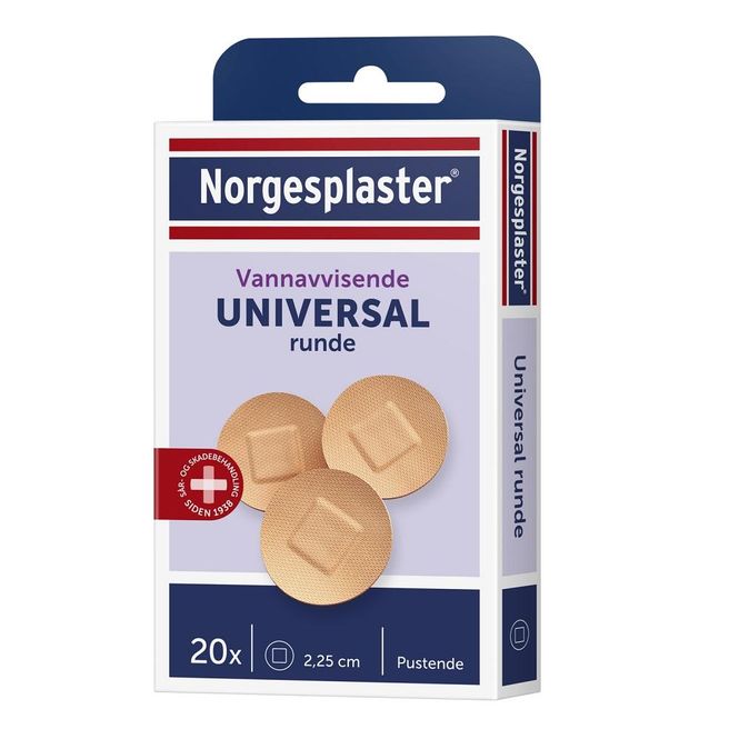 Hovedbilde Norgesplaster universal runde 20 stk