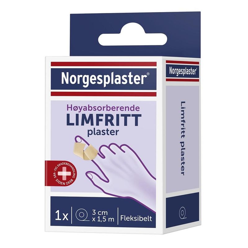 Norgesplaster limfritt plaster 3 cm x 1,5 m
