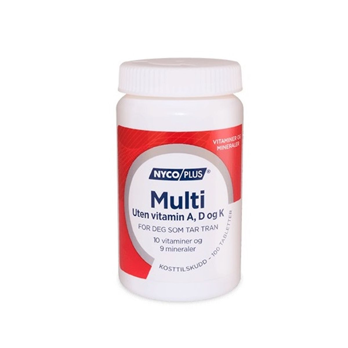 Nycoplus multi uten A&D&K 100 tabletter