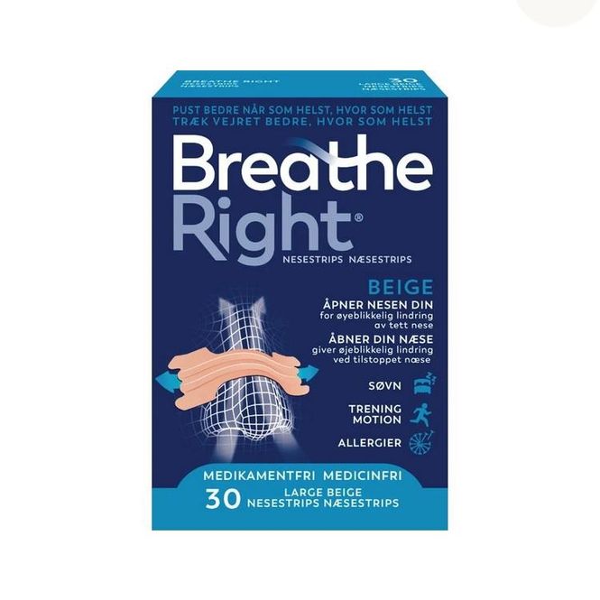 Hovedbilde Breathe right tan nesestrips l 30 stk