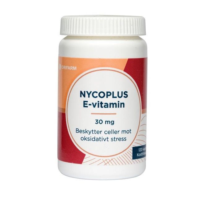 Hovedbilde Nycoplus E-vitamin kapsel 30 mg 120 stk