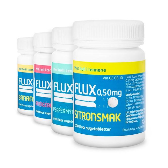 Hovedbilde Flux 0,50 mg peppmynte 200 sugetabletter