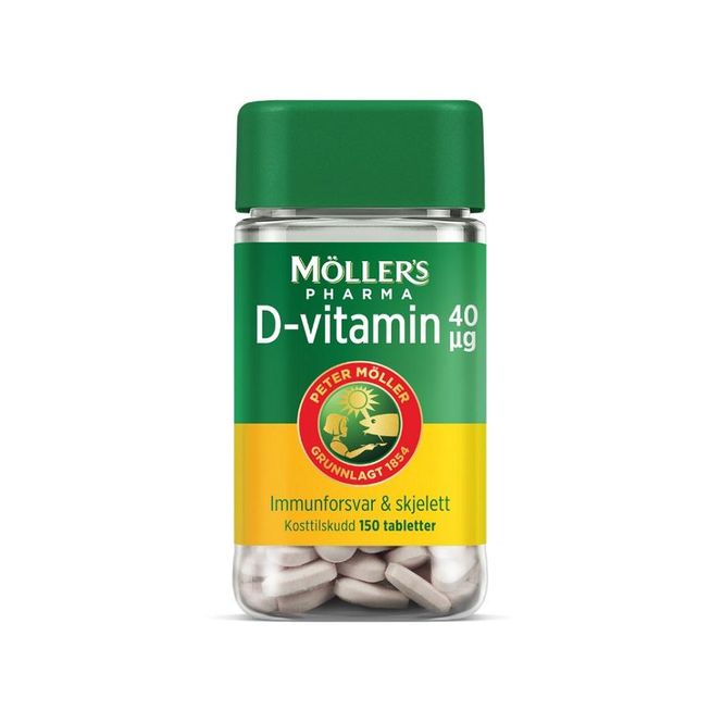 Hovedbilde Møllers vit-D tablett 40 mcg 150 stk