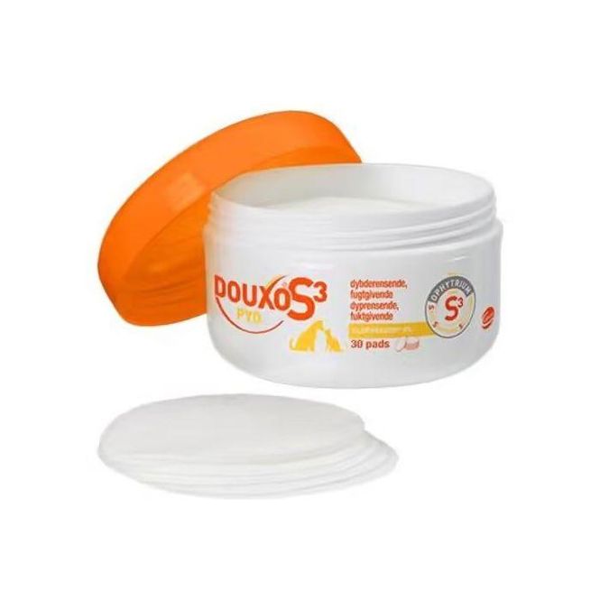 Hovedbilde Douxo s3 pyo pads til dyr 30 stk