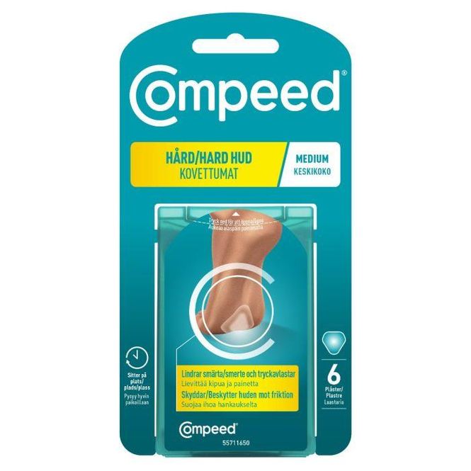 Hovedbilde Compeed plaster hard hud M 6 stk