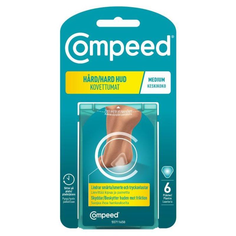 Compeed plaster hard hud M 6 stk