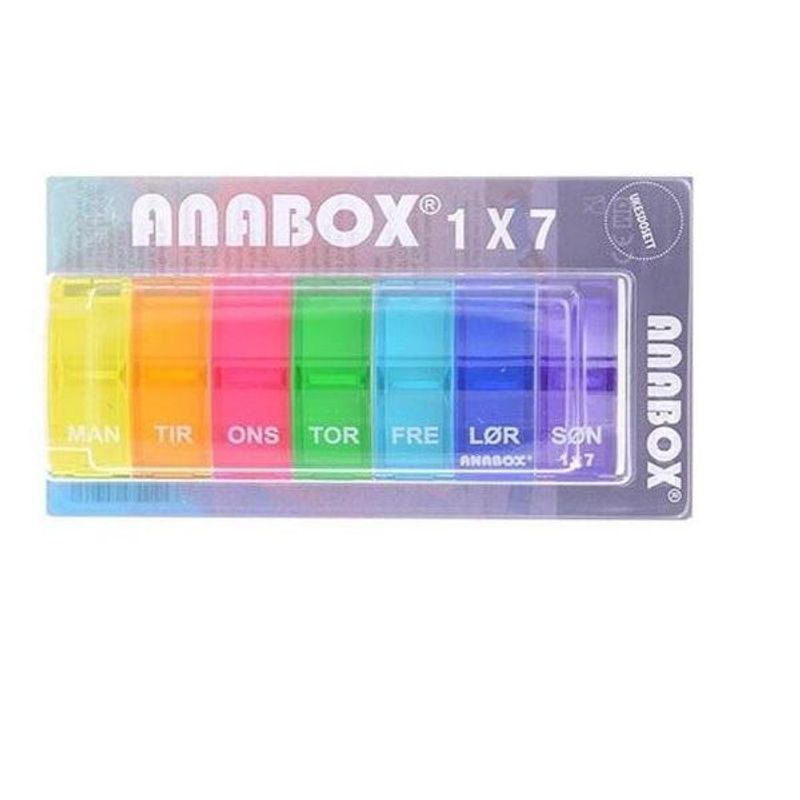 Anabox ukesdosett rainbow plus