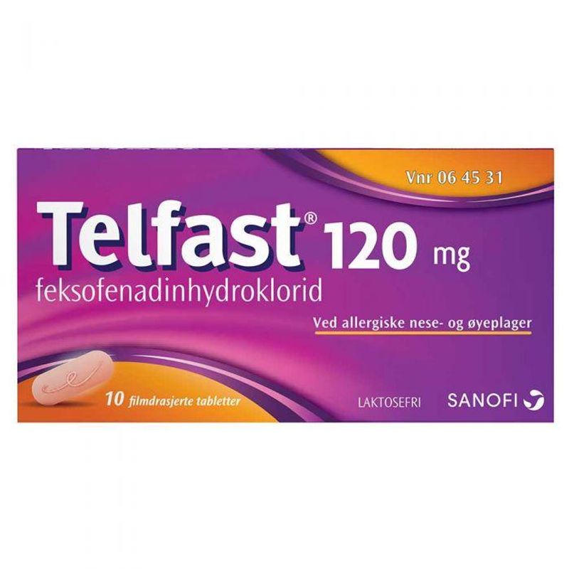 Telfast 120 mg 10 tabletter